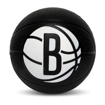 Franklin Sports NBA Brooklyn Nets Mini Foam Basketball - Kids 5.5" Inch Toy Basketball for Over The Door + Mini Indoor Hoops - NBA Fan Shop Soft Foam Indoor Kids Balls