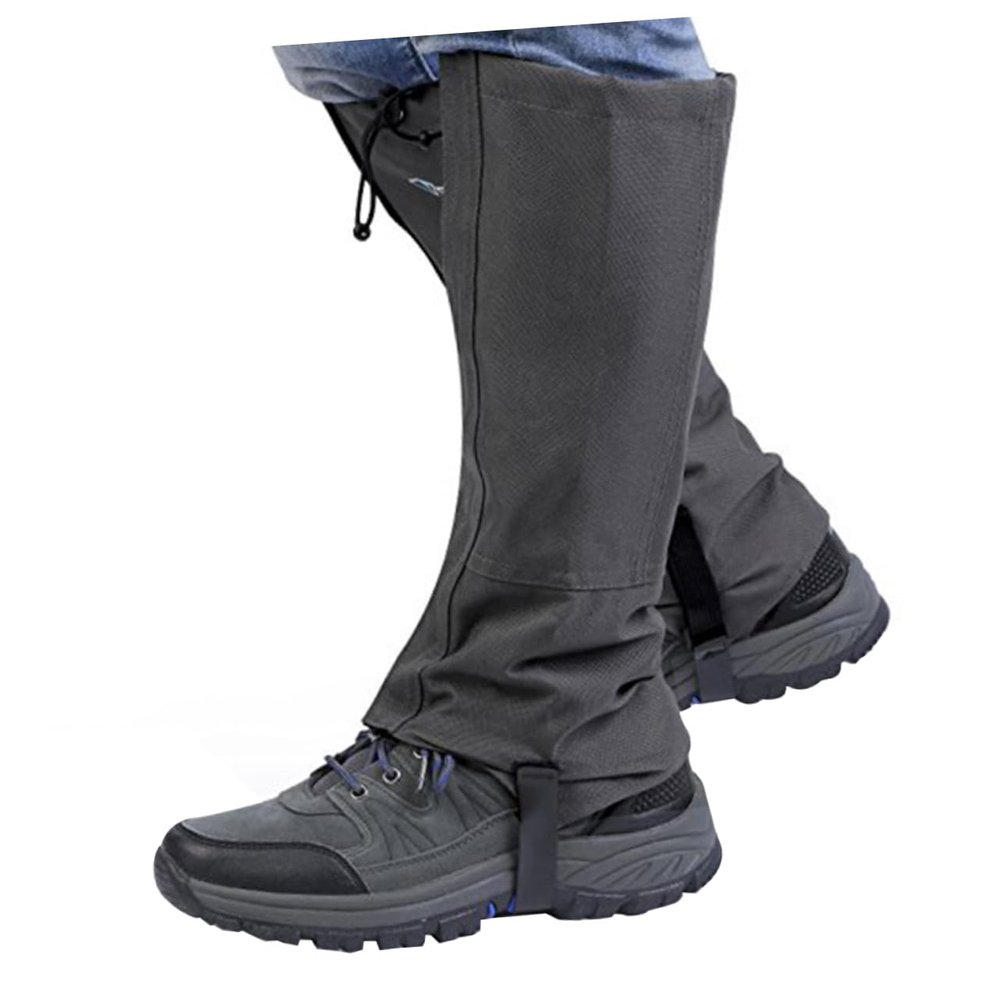 BESPORTBLE Outdoor Leg Gaiters for Hiking Backpacking and Skiing Drawstring -Skid Prevents Snow and Mud from Shoes