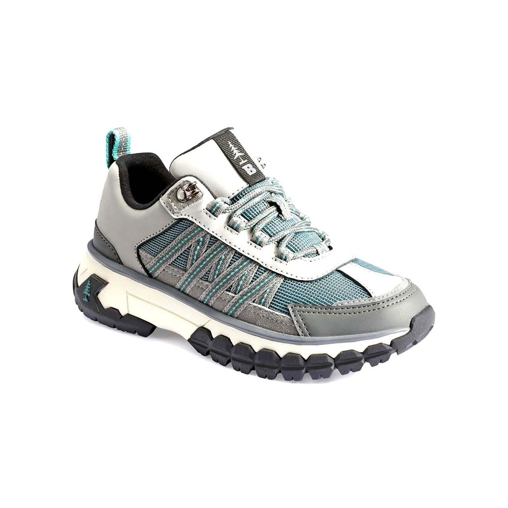 Bass Outdoor Womens Low Top Cushioned Insole Water Resistant Boot with Reflective Toe, GREY, 5