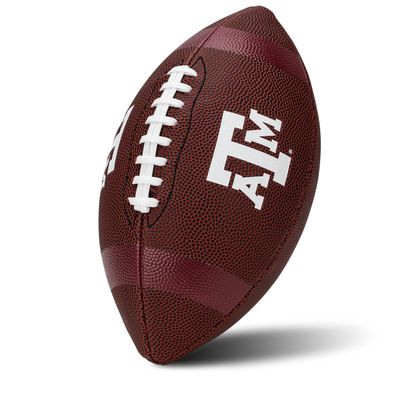 Franklin Sports Texas A&M Aggies Kids NCAA Youth Football - Official College Team Junior Footballs with Team Logos for Kids - Junior Size PVC Ball - Backyard + Tailgate Ball - 8.5"