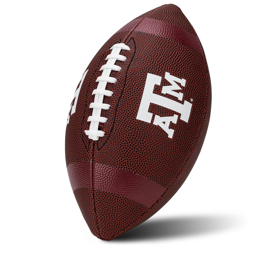 Franklin Sports Texas A&M Aggies Kids NCAA Youth Football - Official College Team Junior Footballs with Team Logos for Kids - Junior Size PVC Ball - Backyard + Tailgate Ball - 8.5"