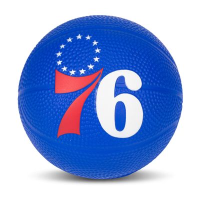 Franklin Sports NBA Philadelphia 76ers Mini Foam Basketball - Kids 5.5" Inch Toy Basketball for Over the Door + Mini Indoor Hoops - NBA Fan Shop Soft Foam Indoor Kids Balls