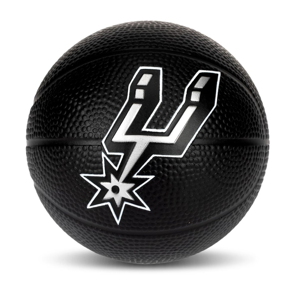 Franklin Sports NBA San Antonio Spurs Mini Foam Basketball - Kids 5.5" Inch Toy Basketball for Over the Door + Mini Indoor Hoops - NBA Fan Shop Soft Foam Indoor Kids Balls