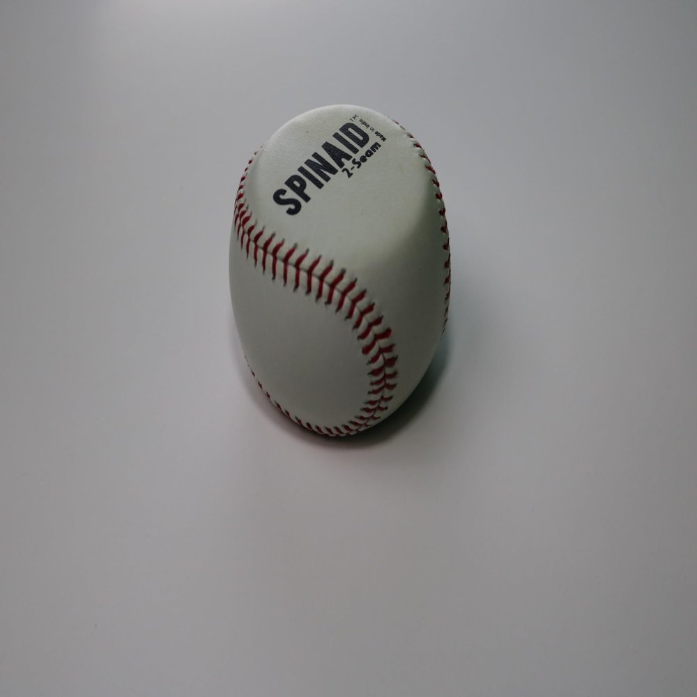 Tap Conditioning SPINAID - 2-Seam, Real Leather Baseball Spin Trainer, Improve Fastball, Curveball, and Change-up