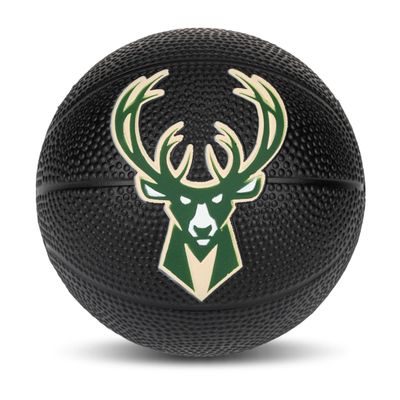 Franklin Sports NBA Milwaukee Bucks Mini Foam Basketball - Kids 5.5" Inch Toy Basketball for Over the Door + Mini Indoor Hoops - NBA Fan Shop Soft Foam Indoor Kids Balls