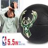 Franklin Sports NBA Milwaukee Bucks Mini Foam Basketball - Kids 5.5" Inch Toy Basketball for Over the Door + Mini Indoor Hoops - NBA Fan Shop Soft Foam Indoor Kids Balls view 2