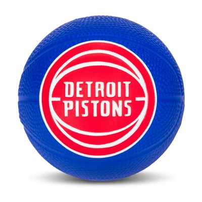 Franklin Sports NBA Detroit Pistons Mini Foam Basketball - Kids 5.5" Inch Toy Basketball for Over the Door + Mini Indoor Hoops - NBA Fan Shop Soft Foam Indoor Kids Balls