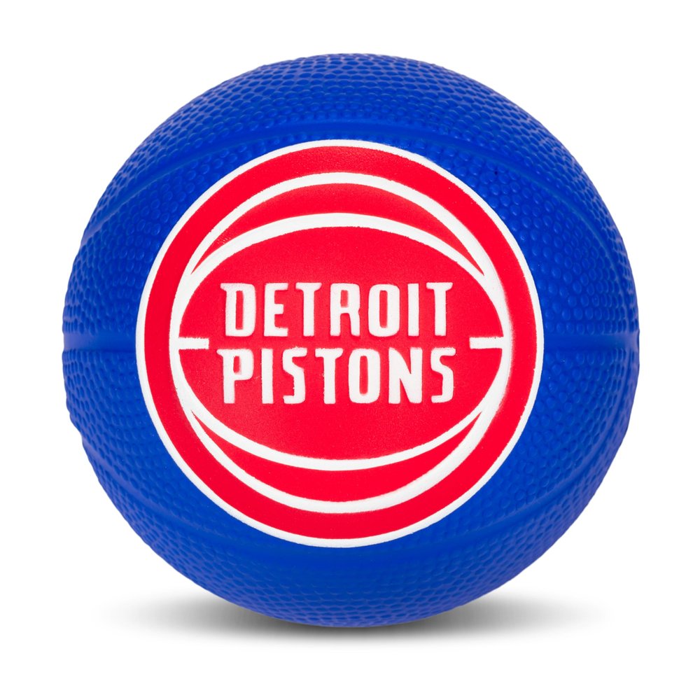 Franklin Sports NBA Detroit Pistons Mini Foam Basketball - Kids 5.5" Inch Toy Basketball for Over the Door + Mini Indoor Hoops - NBA Fan Shop Soft Foam Indoor Kids Balls