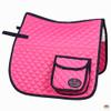 HILASON Western Horse Luxury Quilted Saddle Pads with Pockets | Pad view 2