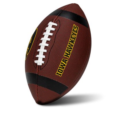 Franklin Sports Iowa Hawkeyes Kids NCAA Youth Football - Official College Team Junior Footballs with Team Logos for Kids - Junior Size PVC Ball - Backyard + Tailgate Ball - 8.5"