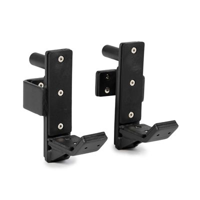 Titan Fitness T-2 Series J-Hooks, UHMW Plastic, J-Hook Style Rack Mounted, 1,100 LB Capacity, Fits 2" x 2" Tubular Steel