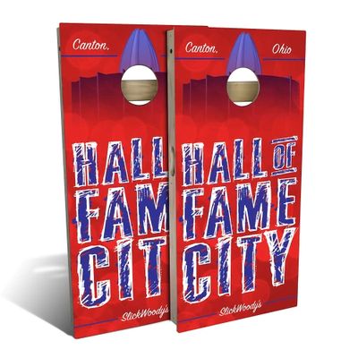 Skip's Garage Hall of Fame City Cornhole Set - Backyard 2x4 (Weather Bags) - NO Accessories
