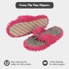 Snoozies Fuzzy Flip Flop Pedicure Slippers for Women Indoor, Washable Fluffy Thong Slippers, Comfortable Open Toe House Slippers Non-Skid Sole, Spa Gifts - Hot Pink - Small view 3