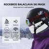 ROCKBROS Cold Weather Balaclava Ski Mask for Men Windproof Thermal Winter Scarf Mask Women Neck Warmer Hood for Cycling (White) view 3