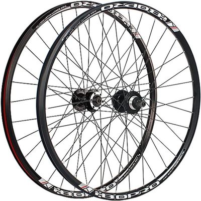 Mountain Bike Disc Brake Wheel Set with 26 Inch Wheels, Quick Release Wheel Hub for 6, 7, and 8 Speed Rotating Free Wheels