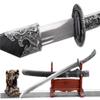 OONGSWORD Chinese Meihua Qingdao Sword | Traditional Handcrafted High Carbon Steel Blade | Authentic Chinese Sword for Martial Arts and Collection view 1