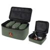 mewmewcat Fishing Tackle Bag with 4 Small Pouches Fishing Reel Lure Storage Bag Pouch Fishing Tackle Organizer Bag,Fish Lure Storage Bags view 4