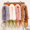 QQLADY All-Match Thick Plush Scarf,Dot-Pattern Cross Splicing Knitted Plush Collar,Women's Child Fashion Scarves (child-f,One size) view 2