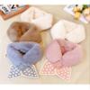 QQLADY All-Match Thick Plush Scarf,Dot-Pattern Cross Splicing Knitted Plush Collar,Women's Child Fashion Scarves (child-f,One size) view 4