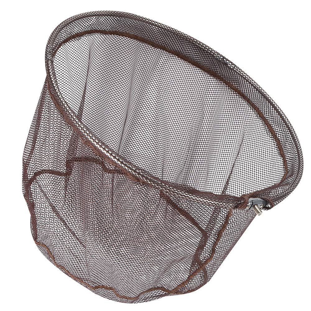 8mm Fishing Net Head, Fishing Landing Net Head, Three Layer Stainless Steel Net Wild Fishing 40cm for Fishing Tackle Shop Sea Fishing Fishing Enthusiasts