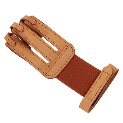 INOOMP Archery Three-Finger Gloves Sheepskin Thumb Guard Non-Gloves Finger Protector for Men Archery