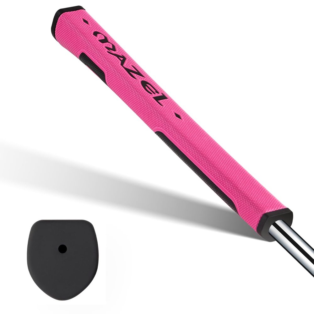 MAZEL Ultra-light Golf Putter Grip for Men - 2.0 Advanced Surface Texture Non-slip Golf Grip,Great Comfortable Feel and More Consistent Stroke (Pink)