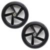 2PCS 180mm Adult Scooter Wheels with ABEC 9 Bearings for Razor and Adult Kick Scooters (Black) view 3