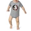 Little King NCAA Short Sleeve Tech Bodysuit-Big Logo -100% Polyester-Florida State-Oxford-12 Months view 1