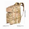 Lawaia Tactical Backpack Military Hunting Gym Hiking Rucking Backpack with Weights Survival Rucksack Tool Motorcycle Accessories Fishing Camping Range Bag 50L for Men (CP) view 2