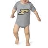 Little King NCAA Short Sleeve Tech Bodysuit-Big Logo -100% Polyester-Purdue-Oxford-18 Months view 1