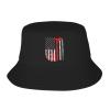 axxor Firefighter American Flag Fisherman HatsUnisex Packable Outdoor Fashio Sunshade Fisherman Hat Black view 1