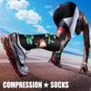 CHARMKING Compression Socks for Women & Men Circulation (3 Pairs) 15-20 mmHg is Best Athletic for Running, Flight Travel, Support, Cycling, Pregnant - Boost Performance, Durability (L/XL,Multi 65) view 3