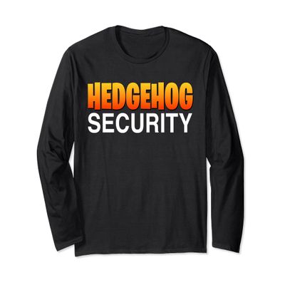 Hedgehog Security Parent Dad Mom Funny Halloween Costume Long Sleeve T-Shirt