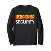 Hedgehog Security Parent Dad Mom Funny Halloween Costume Long Sleeve T-Shirt view 1