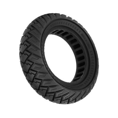 10 * 3/255 * 80(80/65-6) Off-road Tubeless Solid Tire for KUGOO M4 Pro/VSETT10+/Zero 10X/Kaabo Mantis 10 Electric Scooter Rubber Honeycomb Tyre Parts (Black)