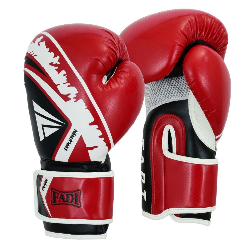 Fadi Sports Train Evolution Boxing Gloves - Pro Training Sparring Gloves for Men & Women with Ventilated Palm | Perfect for Muay Thai, MMA, Kickboxing, Heavy Bag Workouts & Fitness