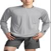 TSLA Men's Rashguard Swim Shirts, UPF 50+ Cool Running Workout Loose-Fit Long Sleeve, Hybrid Free Spirited, X-Small view 2