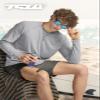 TSLA Men's Rashguard Swim Shirts, UPF 50+ Cool Running Workout Loose-Fit Long Sleeve, Hybrid Free Spirited, X-Small view 4