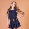Andibro Heart Elastic Waist Belts for Girls, Adjustable Woven Stretch Belt Fashion Metal Heart Buckle Waistband for Women(Black) view 2