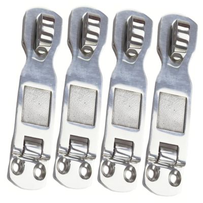316 Marine Grade Stainless SteelBoat Door Hatch Anti-Rattle Latches, Marine Grade Lockable Hold Down Clamp Latches (4 Pcs)