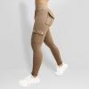 2024 Cargo Yoga Pants Womens Workout Leggings 2024 Fashion Tights High Waist Trousers Sportswear Activewear Gym Outfit Khaki view 4