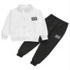 Hansber Kids Boys 2 Piece Tracksuit Sweatsuit Zip Up Turtleneck Long Sleeve Sweatshirt with Sweatpants Set Type A 5-6 Years view 3