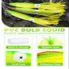 BLUEWING 36in Upgraded Fishing Spreader Bar Starboard Canyon with 9in Floating Squids, Trolling Birds, Big Game Trolling Lure and 316 Stainless Steel Rod for Wahoo Tuna Marlin Mahi Mahi, Yellow/Green view 4