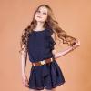 Andibro Heart Elastic Waist Belts for Girls, Adjustable Woven Stretch Belt Fashion Metal Heart Buckle Waistband for Women(Brown) view 2