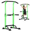 DlandHome Power Tower Dip Station Pull Up Bar for Home Gym Pull Up Bar Station Workout Equipment, Strength Training Fitness,Green view 1