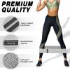 12 Pcs Fabric Resistance Bands for Working Out Booty Workout Stretch Exercise Bands Non Slip for Legs Squat Resistance Loop for Women Men Starter Butt Hip Thigh Fitness (Gray,Medium Resistance) view 3