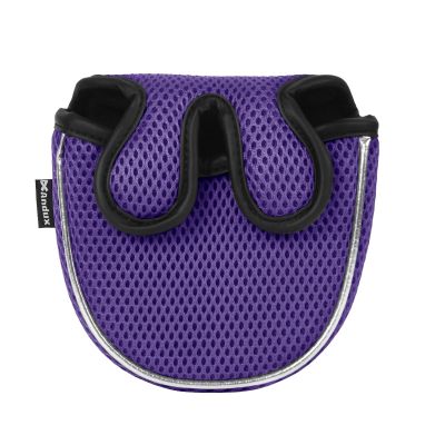 Andux Mallet Cover Golf Putter Head Covers for Center Shaft Putter MT/TG16 Purple, Semicircle