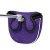 Andux Mallet Cover Golf Putter Head Covers for Center Shaft Putter MT/TG16 Purple, Semicircle view 3