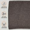 Arcturus Military Wool Blanket - Warm, Thick, Washable - Great for Outdoors, Camping, Stadium Blanket, Picnics, Travel - Car & Bushcraft Survival Kits, Large 64in x 88in 4.5 lb - Chocolate view 2
