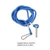 ABOOFAN Mitten Clips Elastic Glove Clip for Adjustable Winter Hat Glove Clips Nylon Mitten Holder Kids Blue view 3